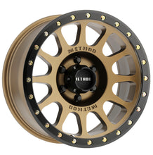 Cargar imagen en el visor de la galería, Method MR305 NV 18x9 +18mm Offset 6x135 94mm CB Method Bronze/Black Street Loc Wheel