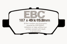 Cargar imagen en el visor de la galería, EBC 05-08 Acura RL 3.5 Ultimax2 Rear Brake Pads