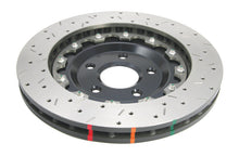 Cargar imagen en el visor de la galería, DBA 05-12 Corvette C6 con paquete Z06 Rotor delantero perforado y ranurado Serie 5000 de 2 piezas con Ha negro