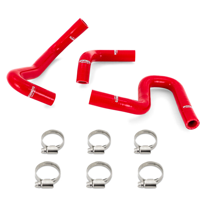Mishimoto 96-02 4Runner 3.4L Kit de manguera de calentador de silicona (sin calentador trasero) Rojo