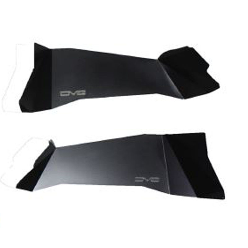 Guardabarros interior trasero de aluminio DV8 Offroad 07-18 Jeep Wrangler JK - Negro