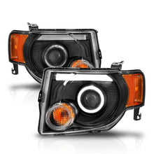 Cargar imagen en el visor de la galería, ANZO 2008-2012 Ford Escape Proyector Faros delanteros con Halo Negro