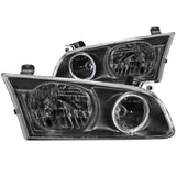 ANZO 2000-2001 Toyota Camry Faros delanteros de cristal con halo negro