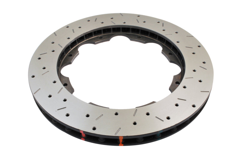 DBA 09+ Nissan GTR Rotor de repuesto directo Brembo perforado y ranurado trasero Serie 5000