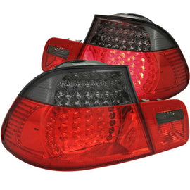 ANZO 1999-2001 BMW Serie 3 E46 Luces traseras LED rojo/ahumado 2 piezas