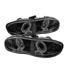 Cargar imagen en el visor de la galería, Spyder Chevy Camaro 98-02 Projector Headlights LED Halo LED Blk Smke - Low H1 PRO-YD-CCAM98-HL-BSM