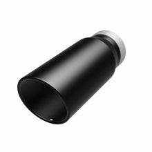 Cargar imagen en el visor de la galería, MagnaFlow Tip Stainless Black Coated Single Wall Round Single Outlet 5in Dia 4in Inlet 13in L