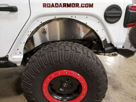 Road Armor 18-20 Jeep Wrangler JL Stealth Revestimiento de guardabarros trasero Armadura corporal - Crudo