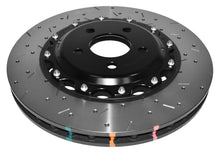 Cargar imagen en el visor de la galería, DBA Nissan Skyline (Varios) Rotor delantero perforado y ranurado Serie 5000 de 2 piezas ensamblado con sombrero negro
