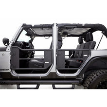 Cargar imagen en el visor de la galería, Rampage 2007-2018 Jeep Wrangler(JK) Puertas tubulares de 2 puertas con red, color negro