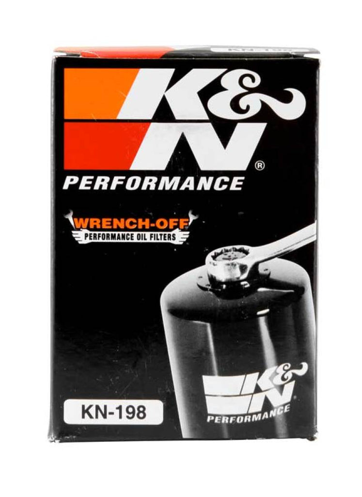 Filtro de aceite K&amp;N Victory / Polaris de 2,563 pulgadas de diámetro exterior x 3,313 pulgadas de alto