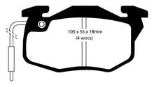 Cargar imagen en el visor de la galería, EBC 82-84 Renault Fuego 1.6 (Bendix) Greenstuff Front Brake Pads