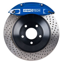 Cargar imagen en el visor de la galería, StopTech 05-14 Ford Mustang ST-40 Blue Calipers 355x32mm Drilled Rotors Front Big Brake Kit