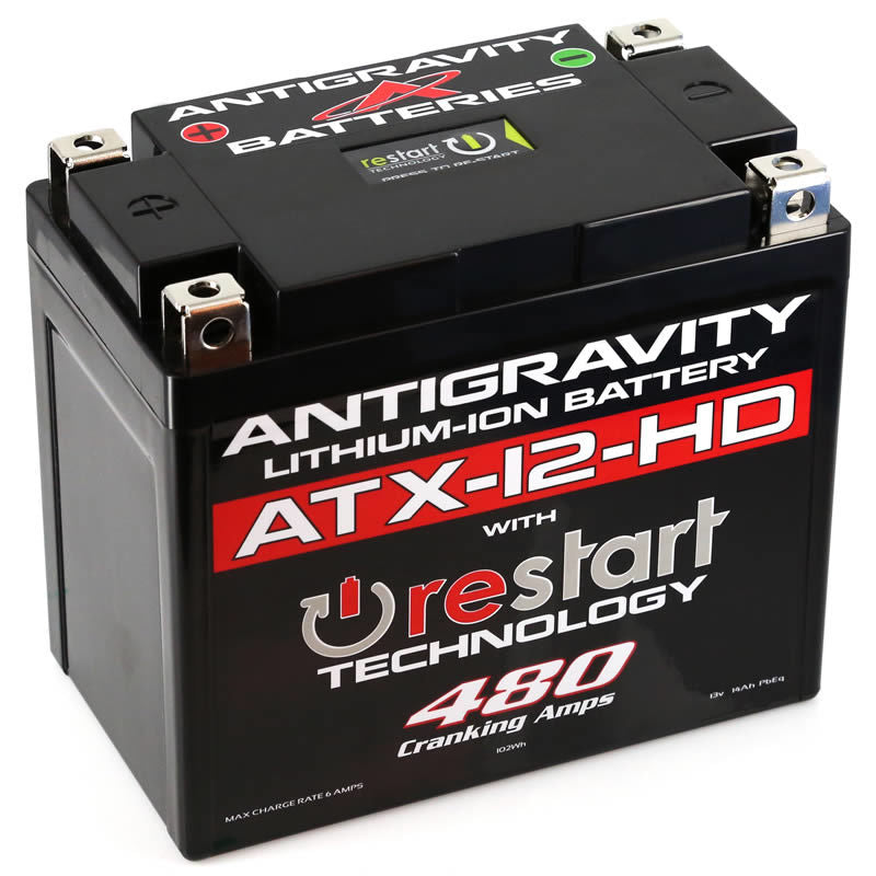 Batería de litio de alta potencia Antigravity YTX12 con reinicio