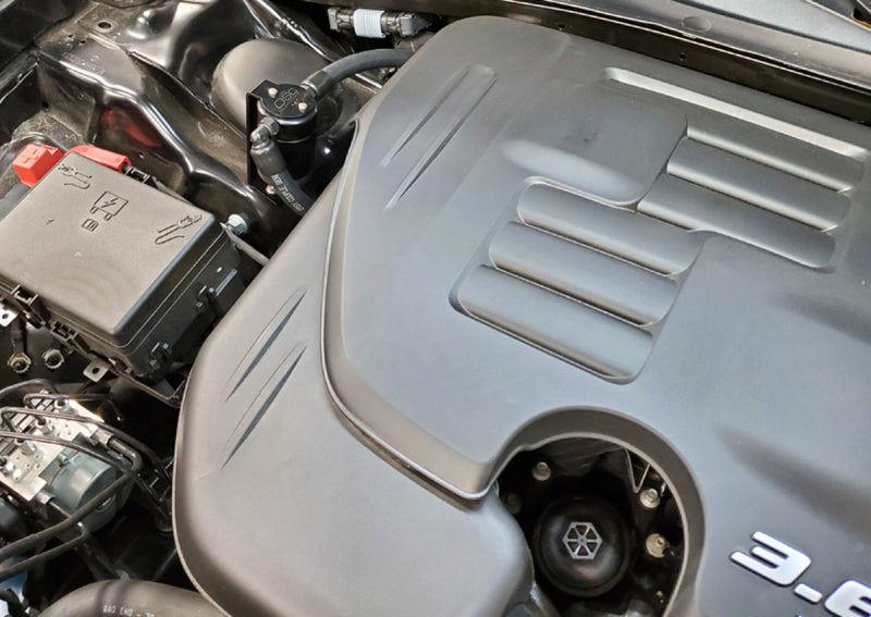 J&L 11-23 3.6L V6 Dodge Charger/Challenger/Chrysler 300C Oil Separator 3.0 - Black Anodized