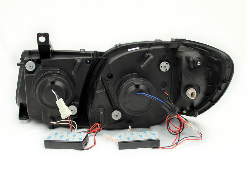 ANZO 1998-2007 Lexus Lx470 Faros delanteros con proyector con halo cromado (CCFL)
