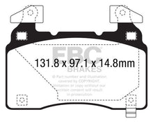 Cargar imagen en el visor de la galería, Pastillas de freno delanteras EBC 14+ Cadillac CTS Vsport 3.6 Twin Turbo Redstuff