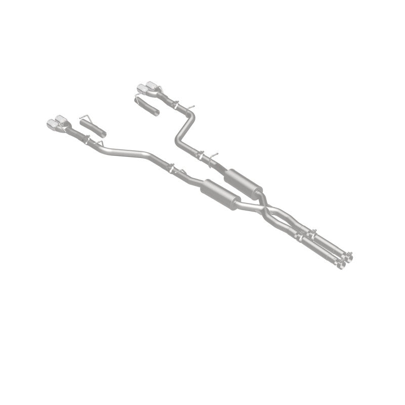 MagnaFlow Cat-Back, SS, 2.5 pulgadas, cuádruple trasero dividido con punta de 3.5 pulgadas 2015 Dodge Challenger 3.6L V6