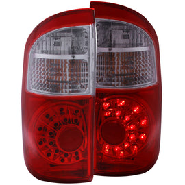 ANZO 2004-2006 Toyota Tundra luces traseras LED rojo/transparente
