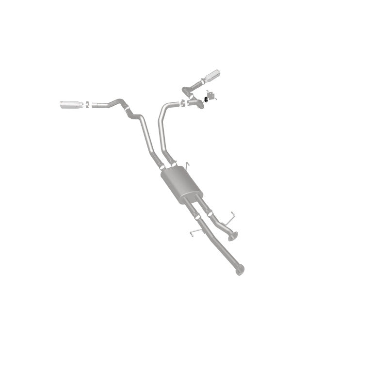 MagnaFlow Cat-Back 10-15 Toyota Tundra SC LB / CC SB 4.6L/5.7L V8 SS 2.5 Punta trasera doble dividida de 4 pulgadas