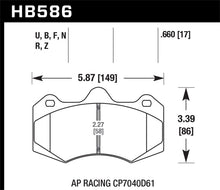 Cargar imagen en el visor de la galería, Pastillas de freno Hawk AP Racing CP7040 HPS Street