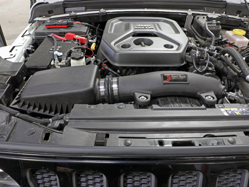 Sistema de inducción aFe Super Stock Pro Dry S Media 18-21 Jeep Wrangler JL L4-2.0L (t)