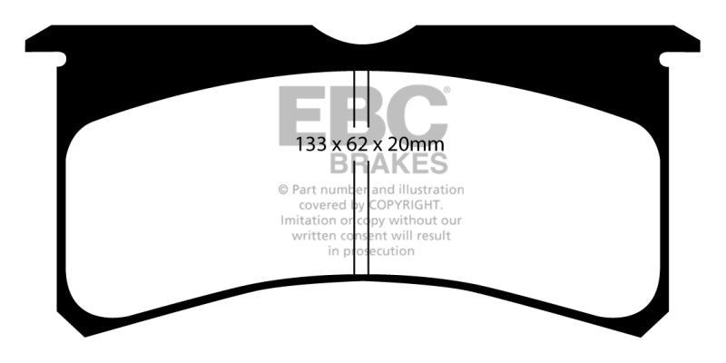 Pastillas de freno de cerámica EBC Brakes Redstuff
