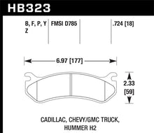 Cargar imagen en el visor de la galería, Hawk Chevy / GMC Truck / Hummer HPS Street Rear Brake Pads