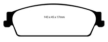 Cargar imagen en el visor de la galería, EBC 09-14 Cadillac Escalade 6.0 Hybrid Greenstuff Rear Brake Pads