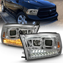 Cargar imagen en el visor de la galería, ANZO 2009-2018 Dodge Ram 1500 Proyector HL Switchback Cromo Ámbar