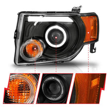 Cargar imagen en el visor de la galería, ANZO 2008-2012 Ford Escape Proyector Faros delanteros con Halo Negro