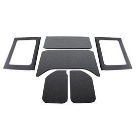 DEI 11-18 Jeep Wrangler JK Kit completo de tapete para techo de 4 puertas - 6 piezas - Negro