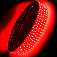 Cargar imagen en el visor de la galería, Oracle LED Illuminated Wheel Rings - Double LED - Red SEE WARRANTY