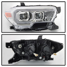 Cargar imagen en el visor de la galería, xTune Toyota Tacoma 16-18 DRL Light Bar Projector Headlights - Chrome PRO-JH-TTA16-LBDRL-C