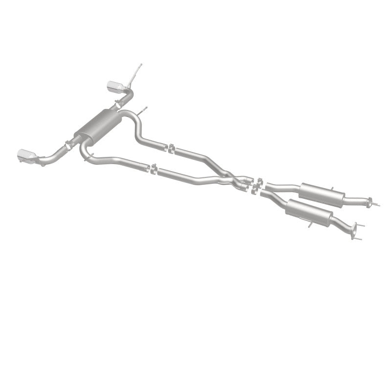 MagnaFlow Cat-Back SS 2.5 pulgadas, parte trasera doble dividida, punta negra de 4 pulgadas 11-16 Jeep Grand Cherokee 5.7L V8/3.6L V6