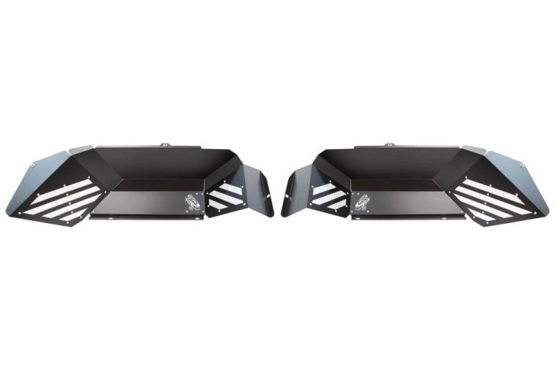 Fishbone Offroad 2020+ JT Gladiator trasero - Guardabarros interiores de aluminio negro