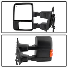 Cargar imagen en el visor de la galería, Xtune Ford Superduty 08-15 L&amp;R Extendable Power Heated Adjust Mirror Amber MIR-FDSD08S-PW-AM-SET