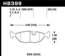 Cargar imagen en el visor de la galería, Pastillas de freno traseras Hawk 84-4/91 BMW 325 (E30) DTC-50 Race