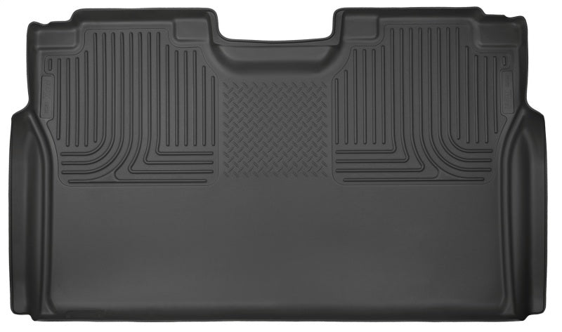 Husky Liners 15-23 Ford F-150 SuperCrew Cab WeatherBeater Revestimiento de piso para segundo asiento negro