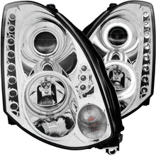 Load image into Gallery viewer, ANZO 2003-2007 Infiniti G35 Projector Headlights w/ Halo Chrome (CCFL) (HID Compatible)