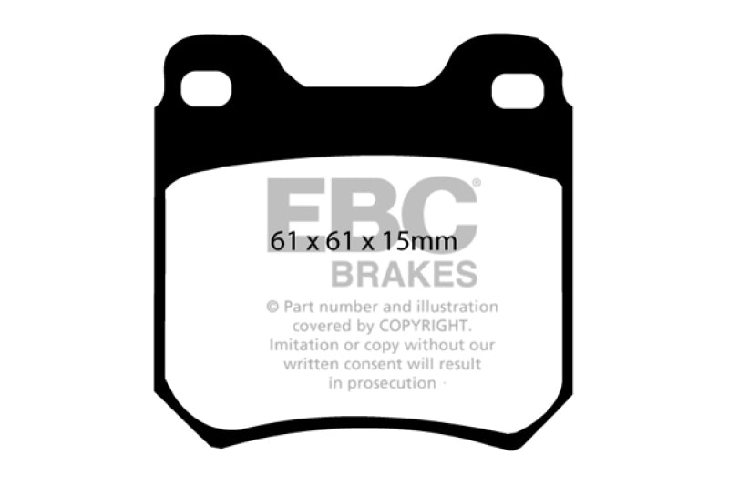 EBC 97-01 Cadillac Catera 3.0 Pastillas de freno traseras Redstuff