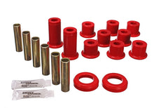 Cargar imagen en el visor de la galería, Energy Suspensión 82-04 GM S-10/S-15 Pickup 2WD / 82-04 S-10 Blazer Juego de bujes de resorte trasero rojo