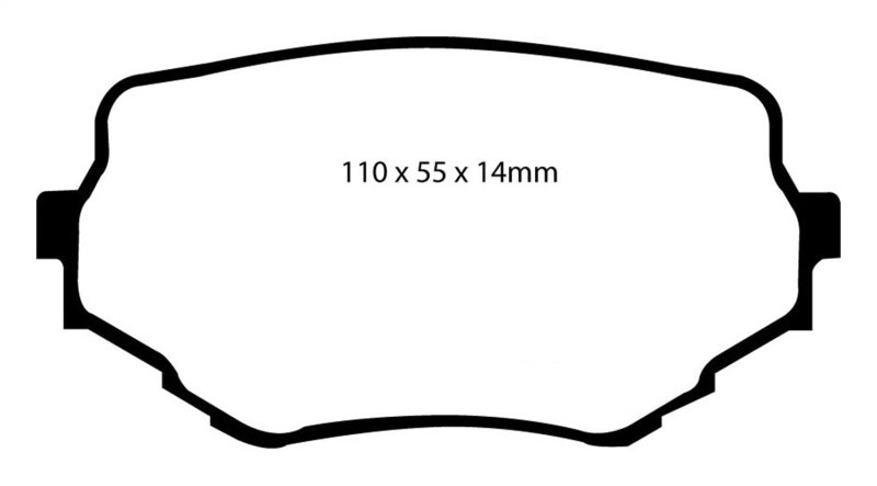 EBC 99-05 Suzuki Grand Vitara 2.5 Pastillas de freno delanteras Greenstuff