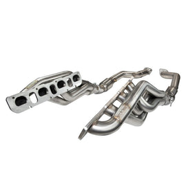 Kooks 12+ Jeep Grand Cherokee 6.4L 1-7/8 pulgadas x 3 pulgadas SS cabezales de tubo largo con tubos de conexión con gato verde