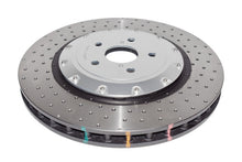 Cargar imagen en el visor de la galería, DBA 16-20 Lexus GS F Front 5000 Series Rotor perforado en cruz con sombrero plateado