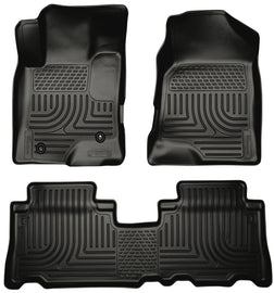 Husky Liners 12-13 Chevrolet Captiva Sport Weatherbeater Series Revestimientos de piso para asiento delantero y segundo, color negro