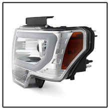 Cargar imagen en el visor de la galería, Spyder Ford F150 09-14 Projector Headlights Halogen Model- Light Bar DRL Chrm PRO-YD-FF15009-LBDRL-C