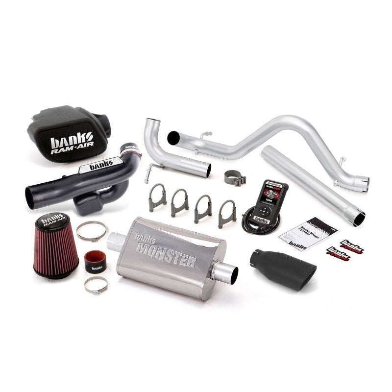 Banks Power 12-14 Jeep 3.6L Wrangler - 4dr Stinger Sys con AutoMind - Escape único SS con punta negra