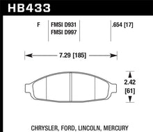 Cargar imagen en el visor de la galería, Hawk 03-11 Ford Crown Victoria HPS 5.0 Front Brake Pads