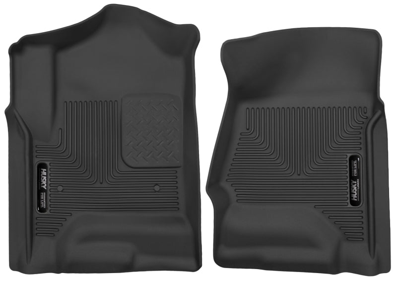 Husky Liners 14 Chevrolet Silverado 1500 / GMC Sierra 1500 X-Act Revestimientos de piso delantero negros Contour